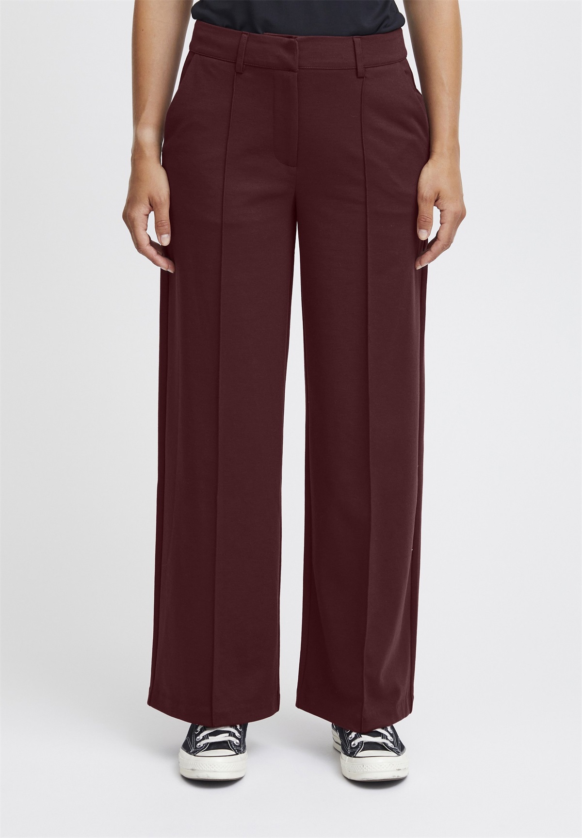 ICHI KATE SUS OFFICE PA - Stoffhose - port royale/rot