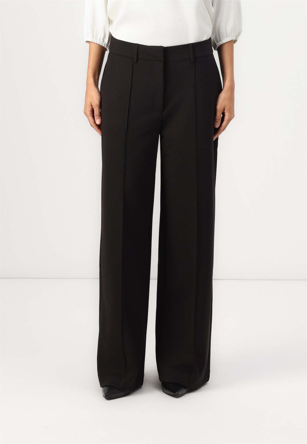 ICHI KATE SUS OFFICE PA - Stoffhose - black/schwarz