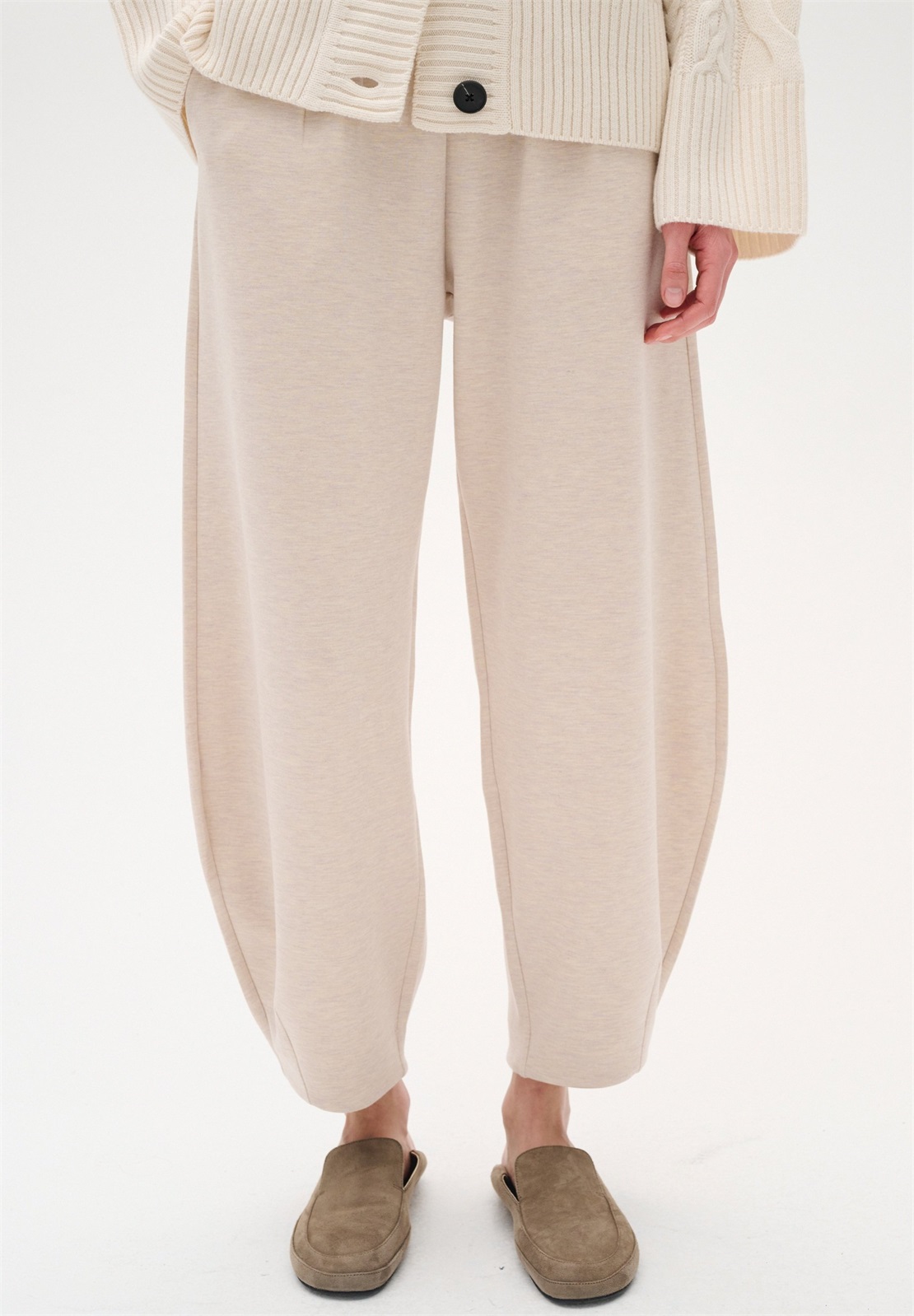 InWear LAICENTIW VINCENT - Stoffhose - vanilla melange/offwhite