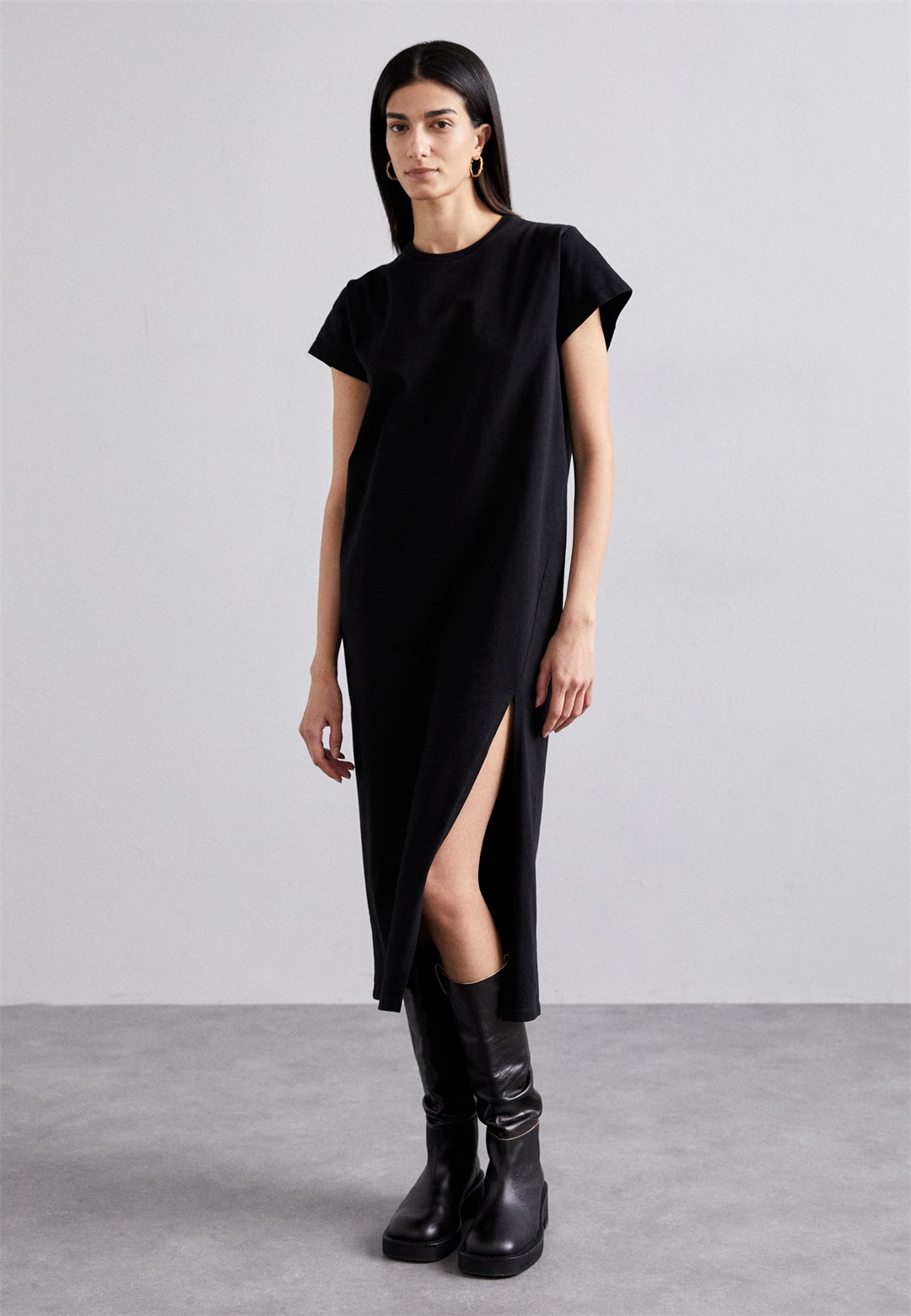 Iro LITONYA - Jerseykleid - black/schwarz
