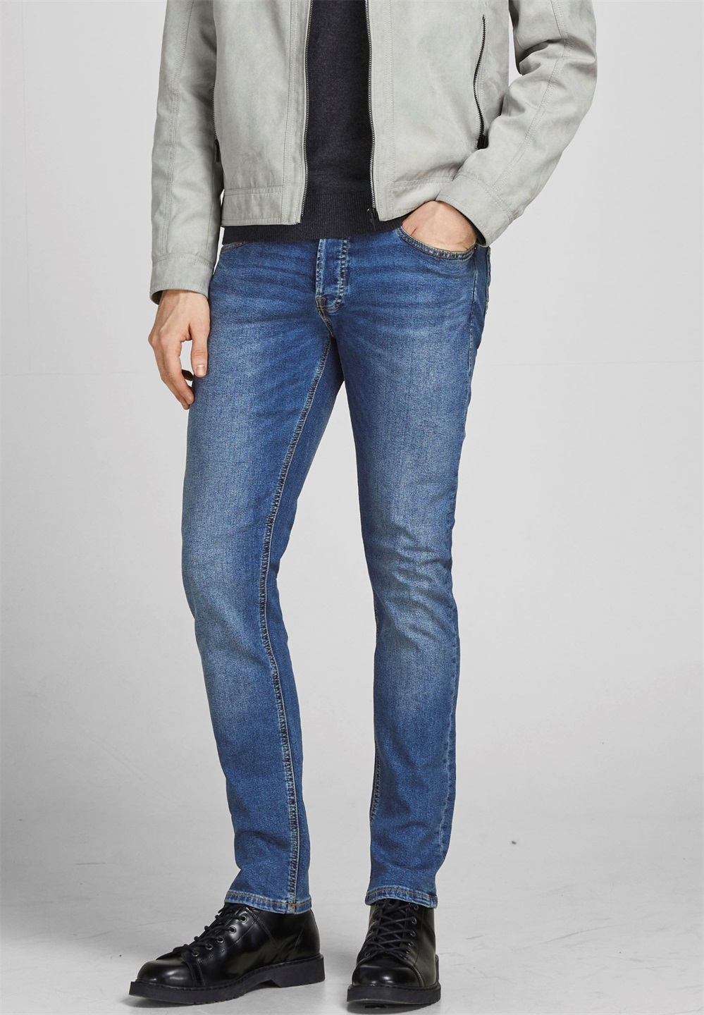 Jack & Jones GLENN ORIGINAL - Jeans Relaxed Fit - blue denim