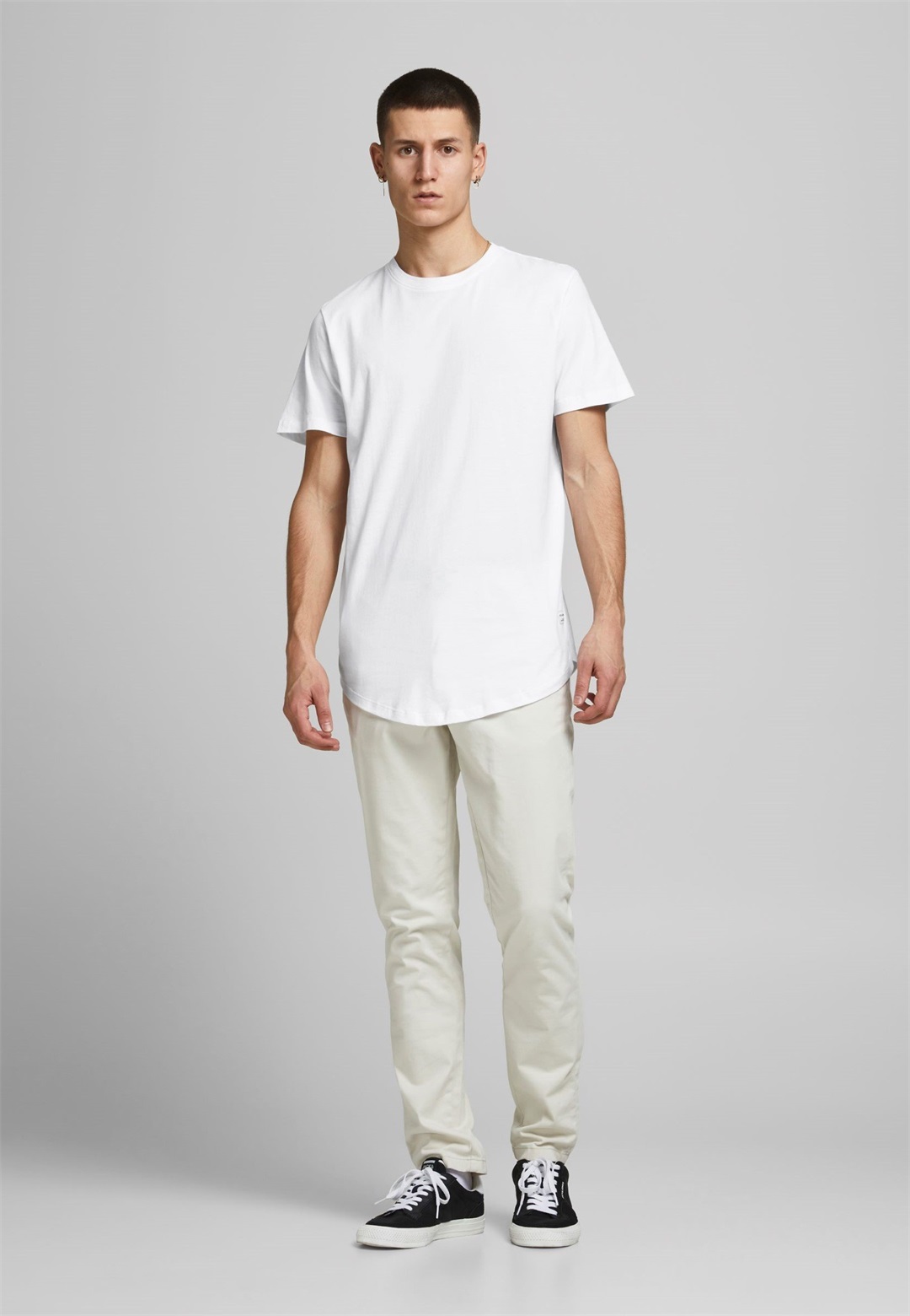 Jack & Jones JJENOA TEE CREW NECK 5 PACK - T-Shirt basic - white/black/dark blue/weiß