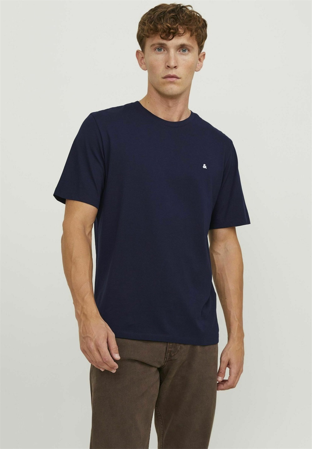Jack & Jones JJEPAULOS TEE CREW NECK NOOS - T-Shirt basic - navy blazer/dunkelblau