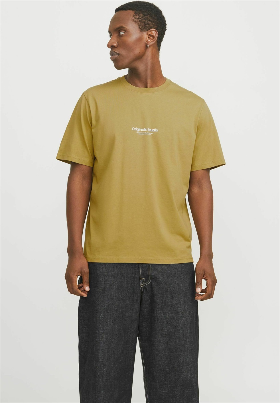 Jack & Jones 2-ER SET LOGO JORVESTERBRO - T-Shirt print - senf