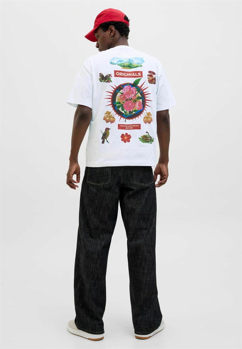Jack & Jones T-Shirt print - bright white/offwhite