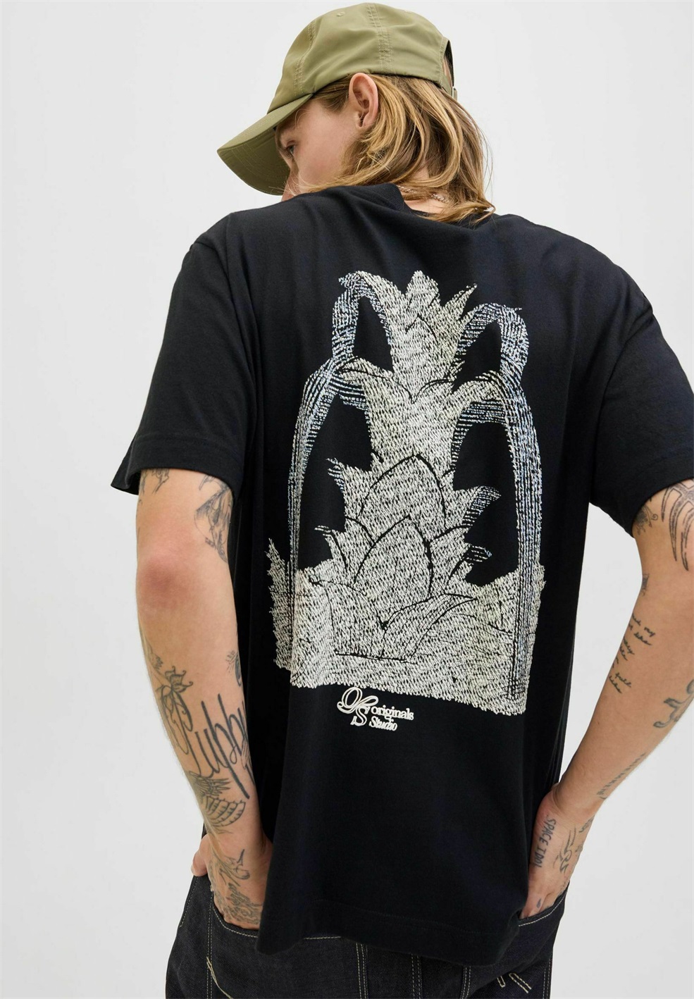 Jack & Jones T-Shirt print - black/schwarz