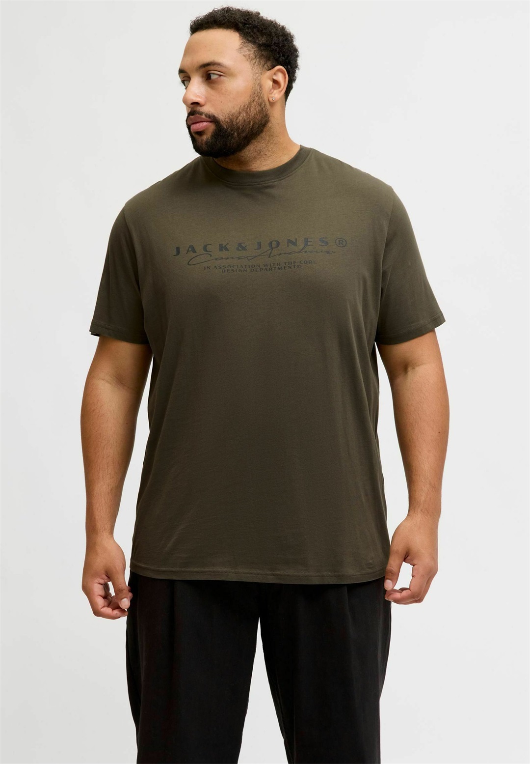 Jack & Jones PLUS SIZE - T-Shirt print - grape leaf/dunkelgrün