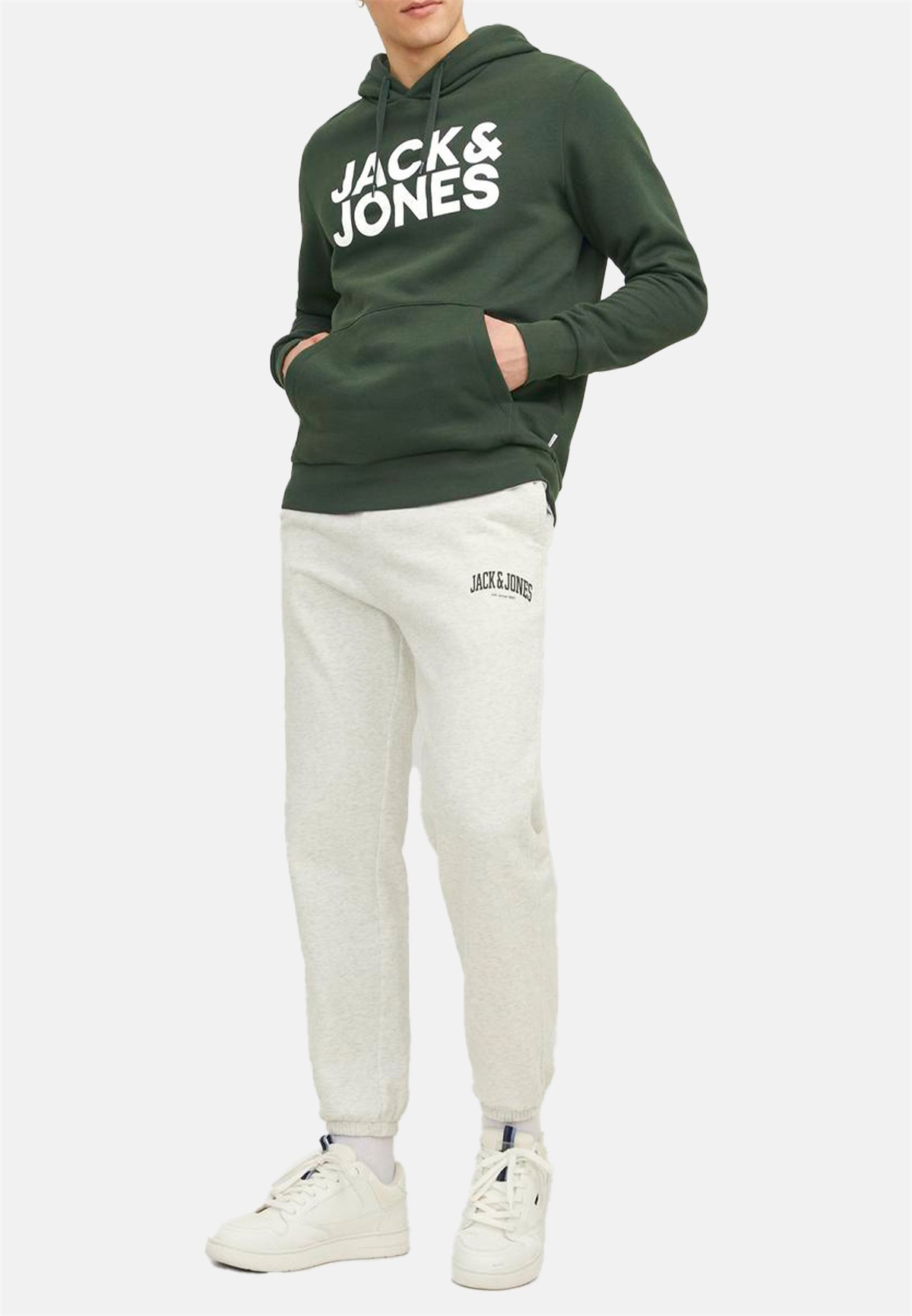 Jack & Jones 2ER PACK CORP - Kapuzenpullover - navy mountain view/blau-meliert