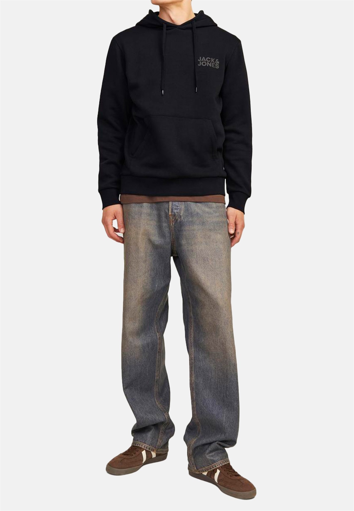 Jack & Jones 2ER PACK CORP - Kapuzenpullover - schwarz