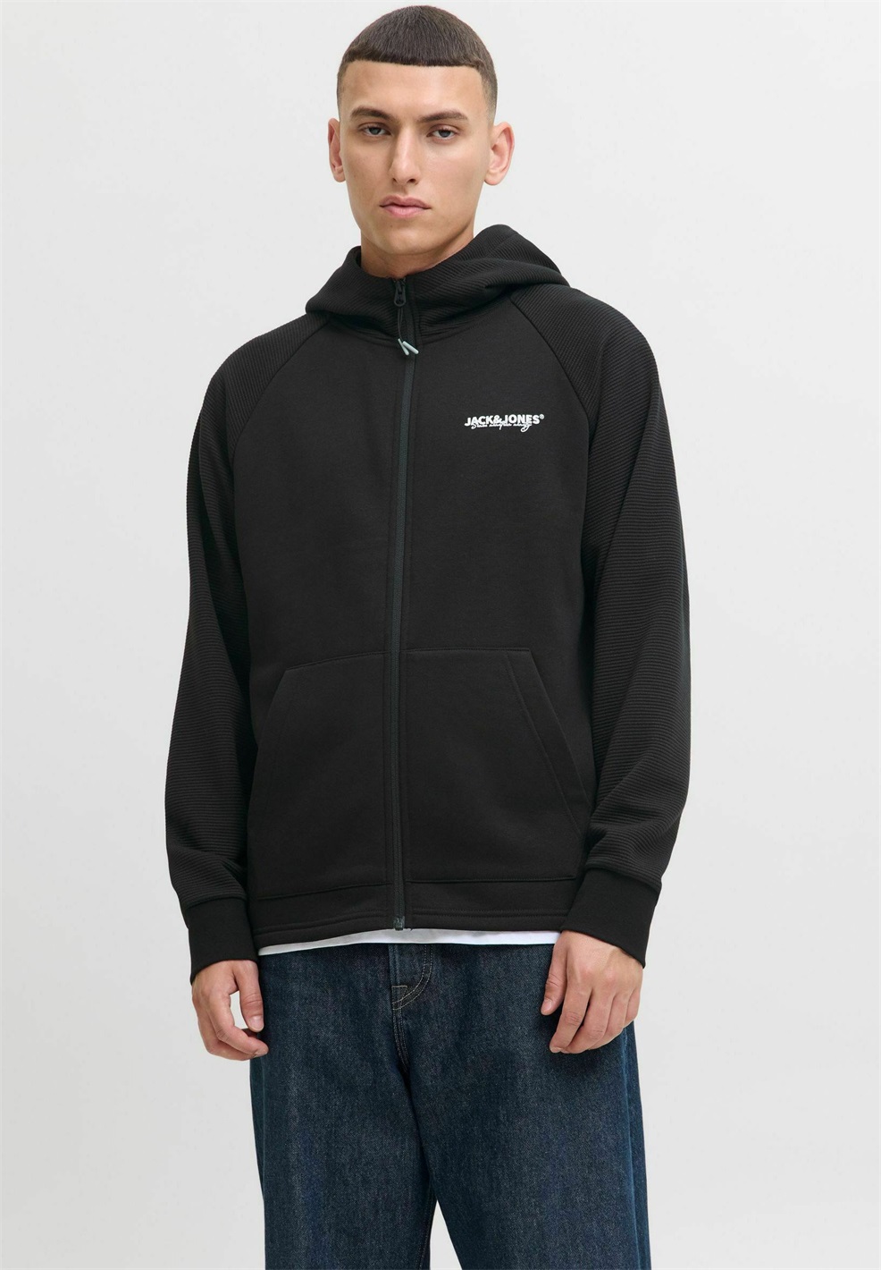 Jack & Jones Sweatjacke - black/schwarz