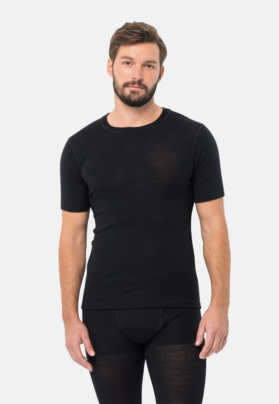 Jack Wolfskin SHORTSLEEVE - Sport T-Shirt - black/schwarz