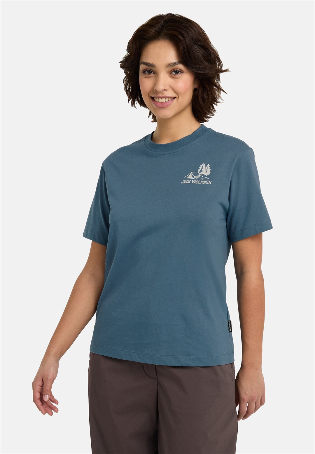 Jack Wolfskin CADENA - T-Shirt print - tent aluminium blue/blau