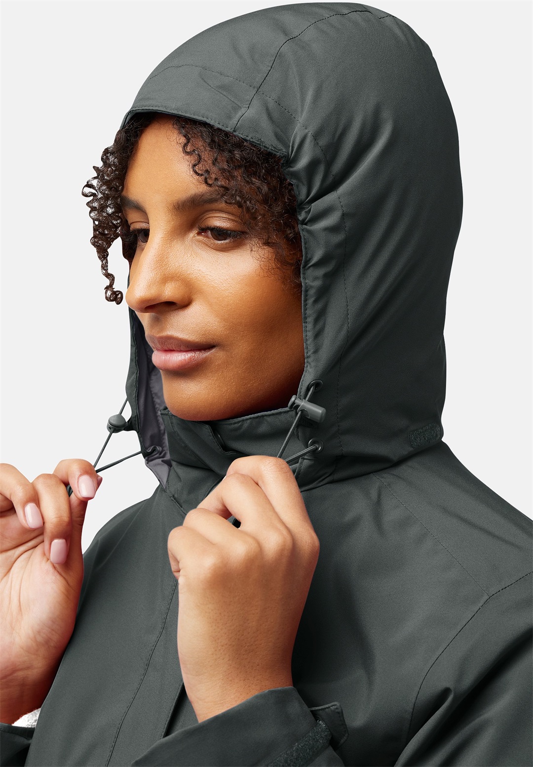 Jack Wolfskin ROTWAND 3IN1 W - Wintermantel - slate green/khaki