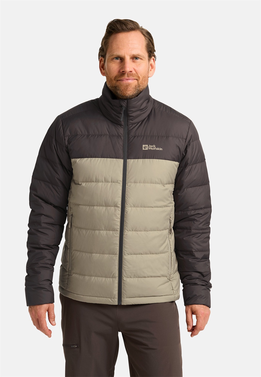 Jack Wolfskin ATHER JKT M - Daunenjacke - linen/stein