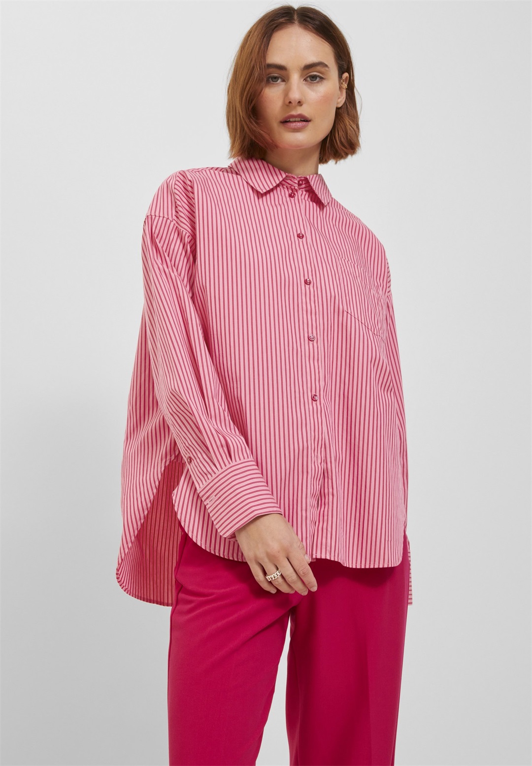 JJXX JXJAMIE RELAXED - Hemdbluse - cerise/pink