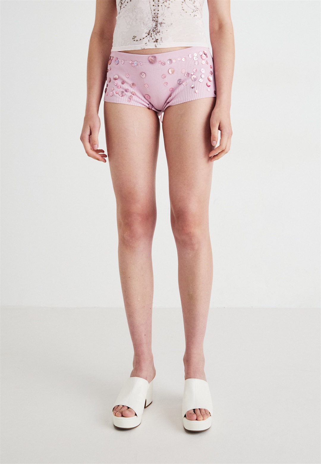 Jaded London BUTTON MINI - Shorts - pink