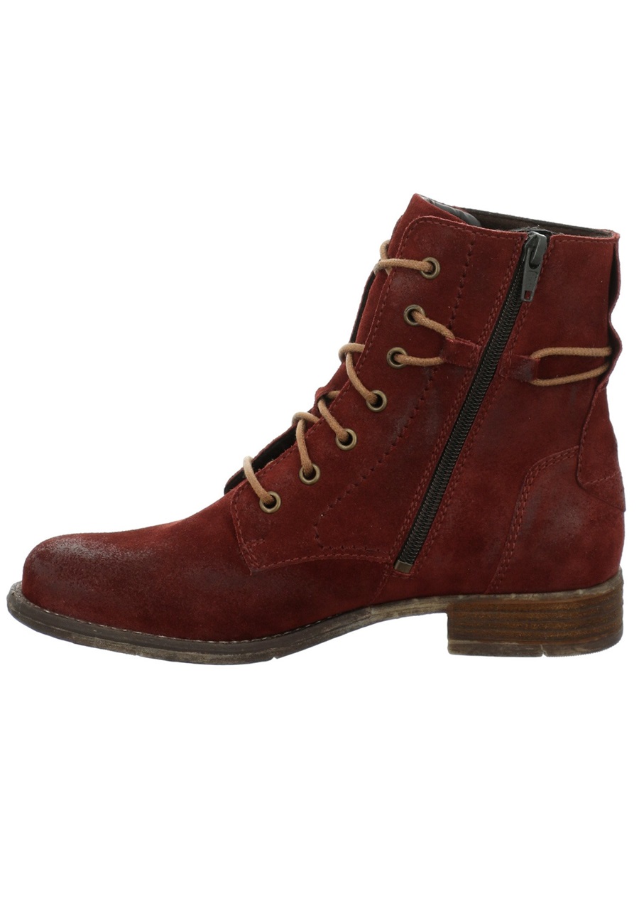 Josef Seibel Schnürstiefelette - carmin/rot