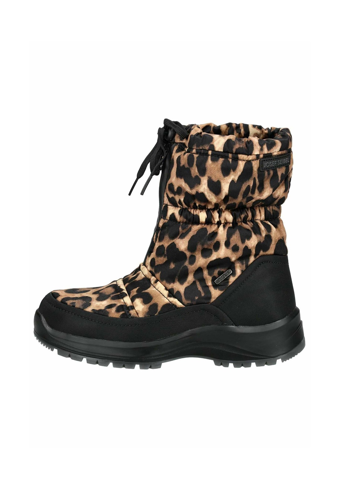Josef Seibel COLORADO - Snowboot/Winterstiefel - schwarz-leo/hellbraun
