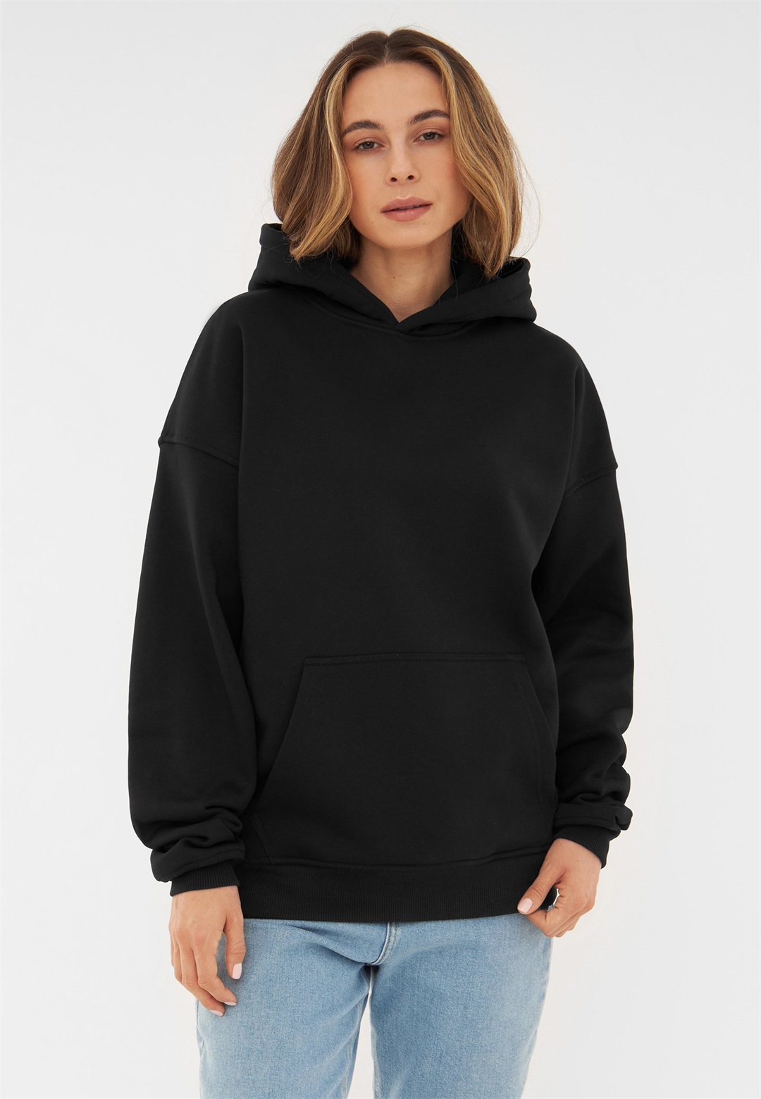Johnny Urban CODY OVERSIZED - Kapuzenpullover - black/schwarz-metallic