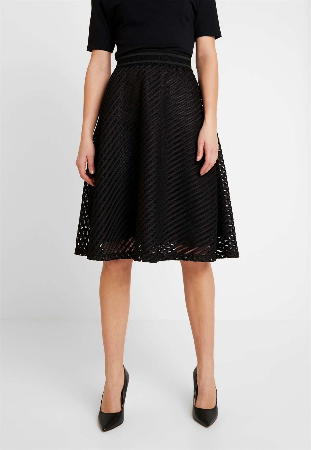 JDY JDYOGGI WIDE SKIRT - A-Linien-Rock - black/schwarz