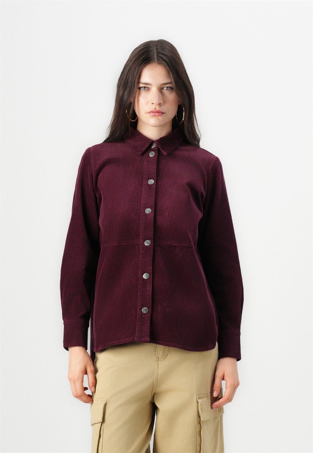 JDY JDYSHIRAZ LONG SHIRT - Hemdbluse - fig/dunkellila