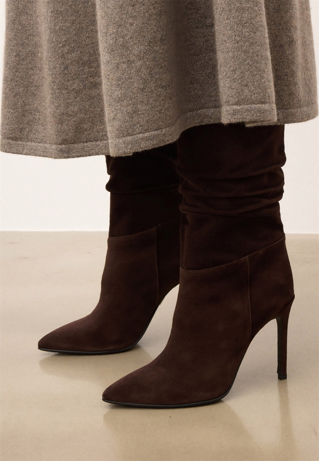 Kazar MARBELLA - High Heel Stiefel - brown nb/braun