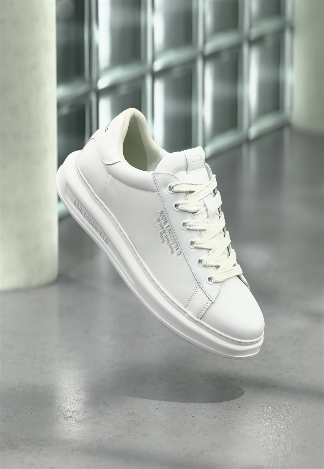 KARL LAGERFELD MEN KAPRI - Sneaker low - white/weiß