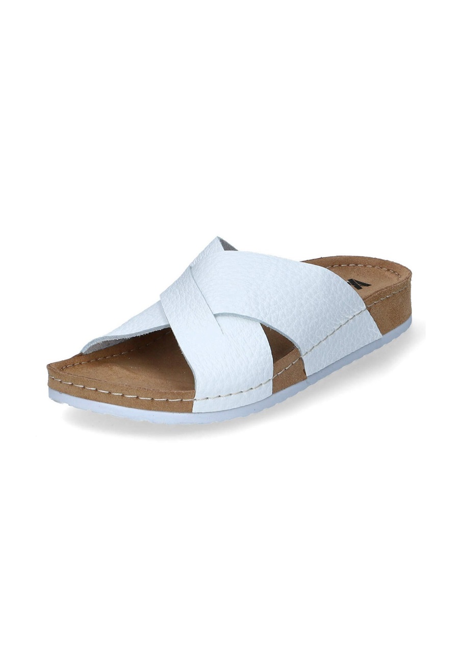 Kaerlek Pantolette flach - weiß