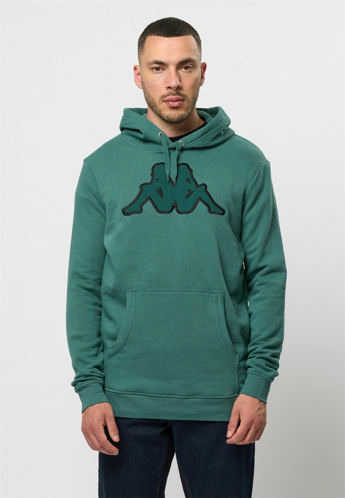 Kappa LOGO AIRITI - Kapuzenpullover - green jasper/grün