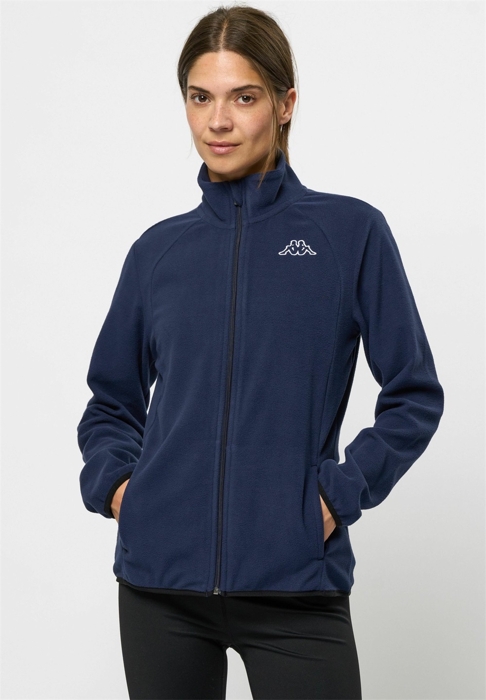 Kappa LOGO SAVAUX - Fleecejacke - blue marine/blau