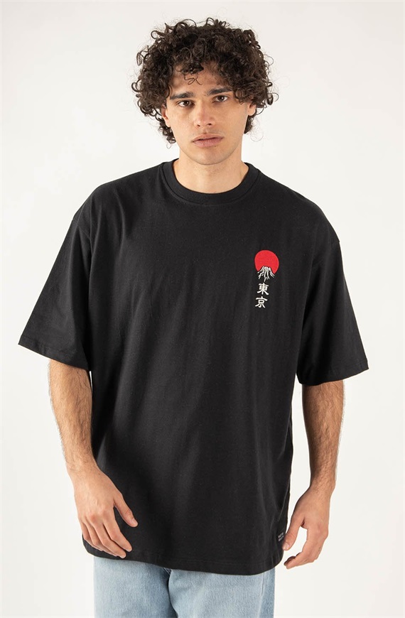 Kaotiko FUJI UNISEX - T-Shirt print - black/schwarz