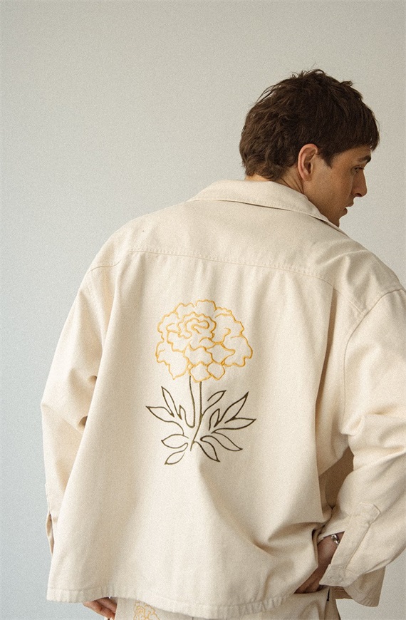 Kaotiko CAMELIA UNISEX - Leichte Jacke - ivory/offwhite
