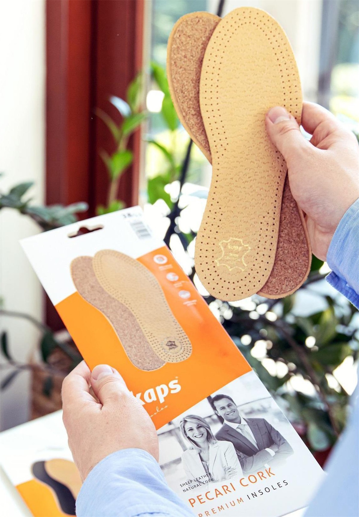 Kaps 3 PAIR PACK PECARI SET - Schuhsohle/Fußbett - beige