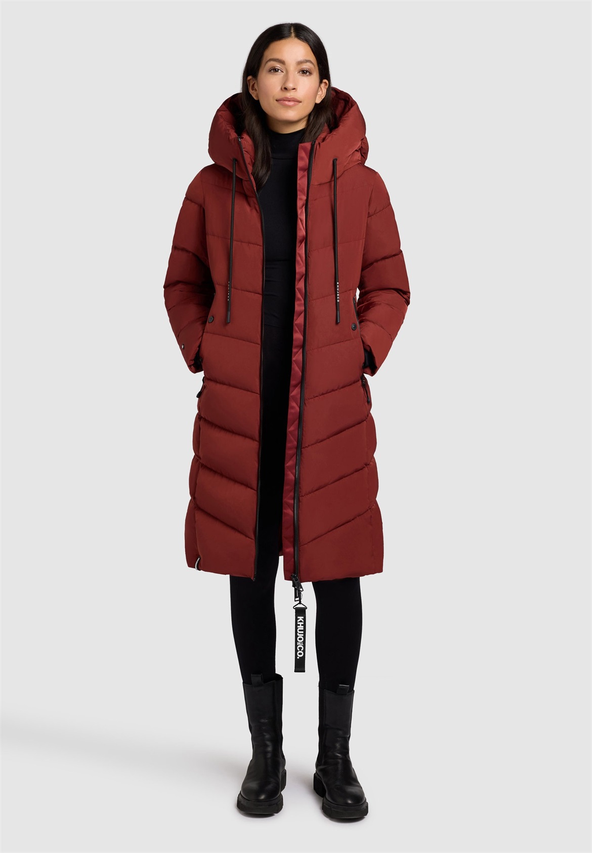 khujo MIKIA2 - Wintermantel - dark red/dunkelrot