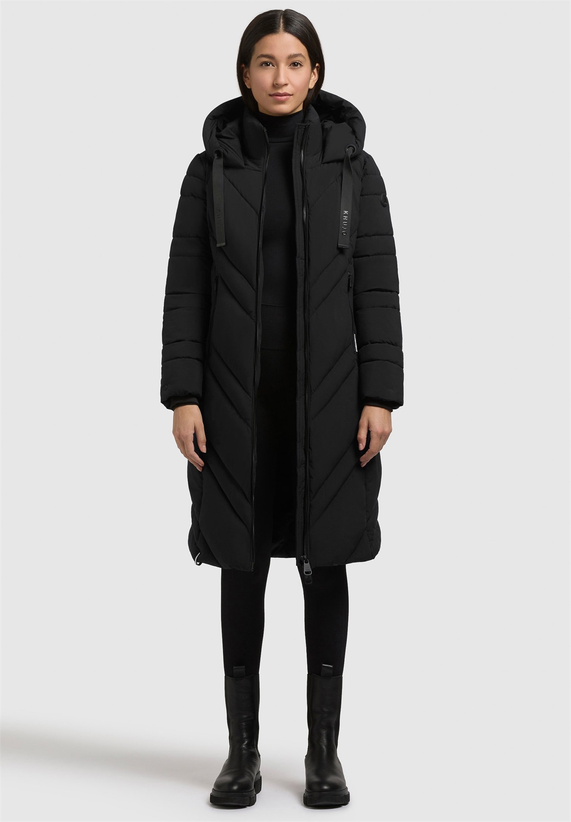 khujo BIBB - Wintermantel - black/schwarz