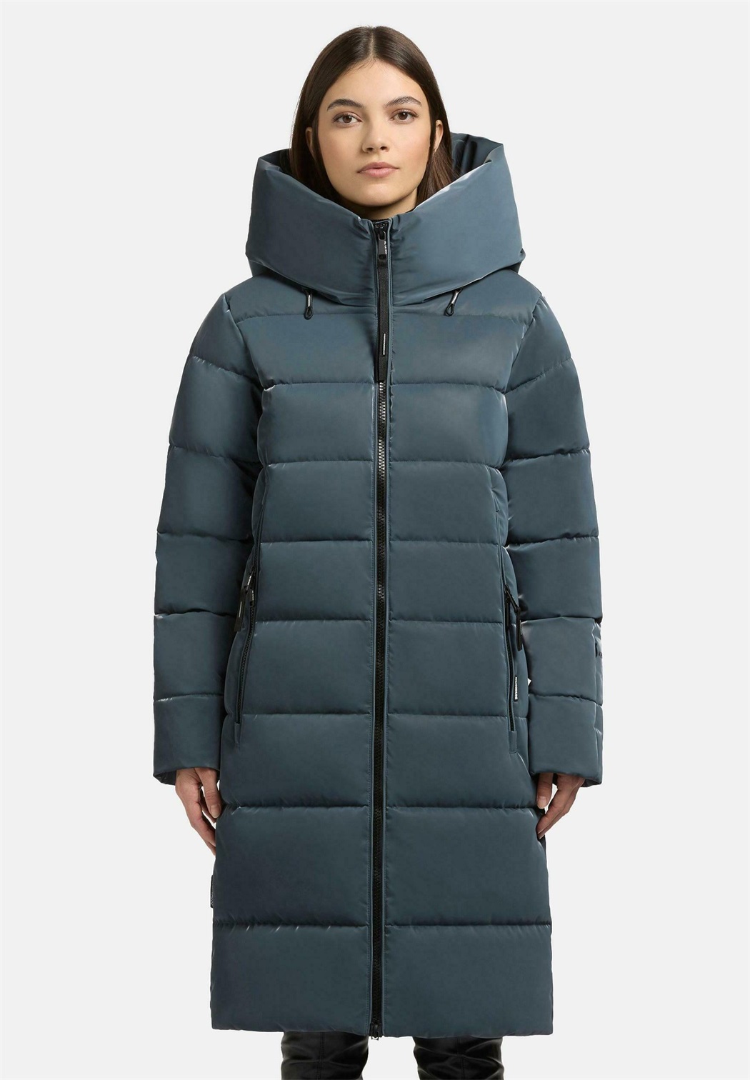khujo STEPP JILIAS SHINY - Wintermantel - dim blue/blaugrau