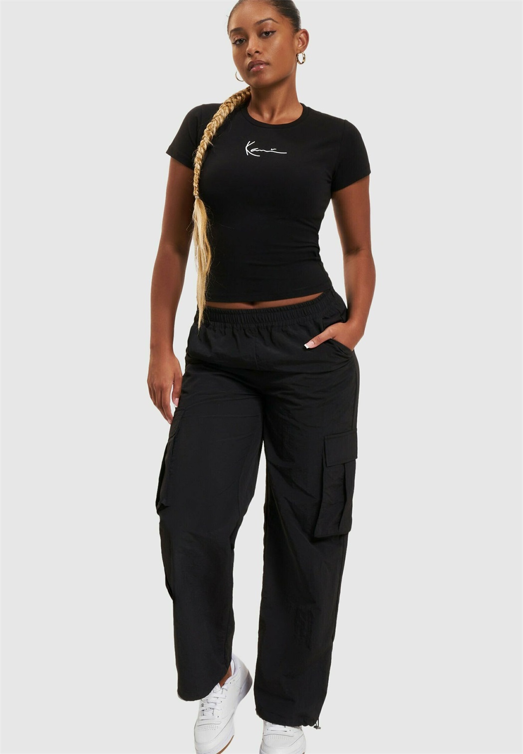 Karl Kani SMALL SIGNATURE PACK ESSENTIAL TIGHT - T-Shirt print - black/schwarz