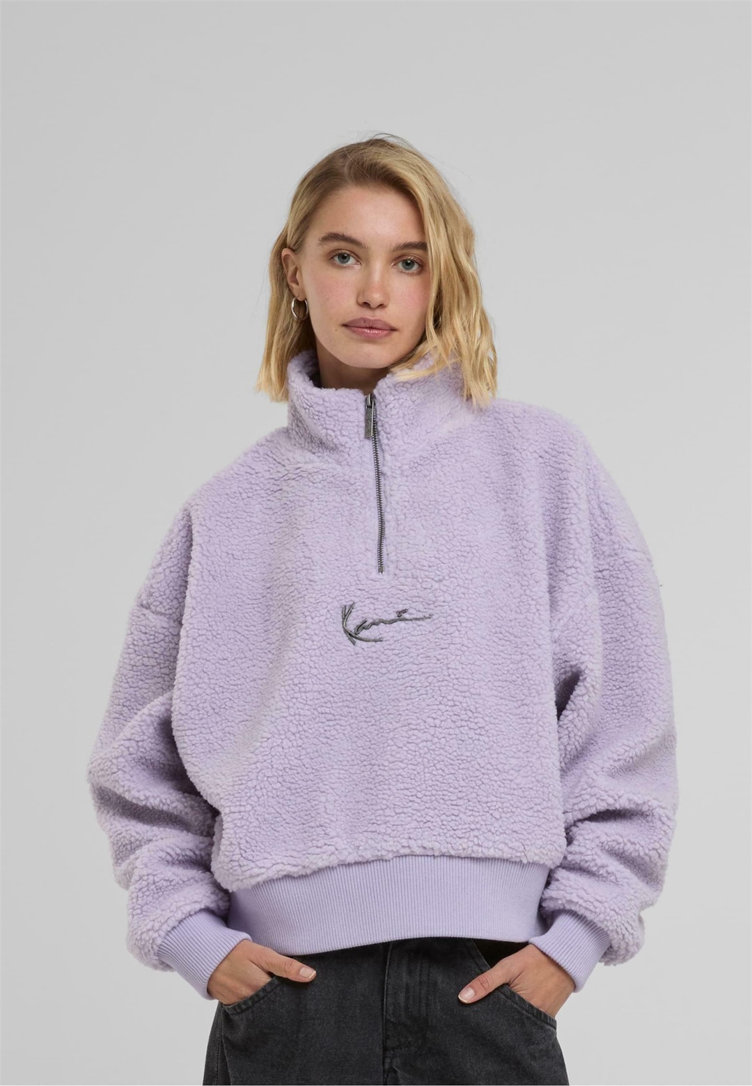 Karl Kani SIGNATURE TROYER - Fleecepullover - purple/lila