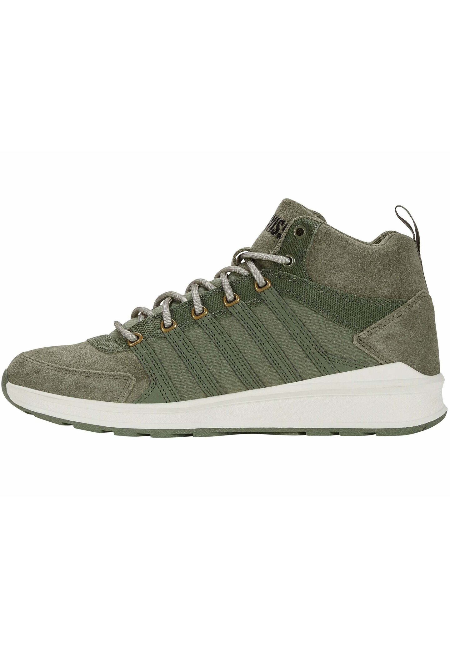 K-SWISS VISTA MID WNT - Sneaker high - deep lichen black/hellgrün