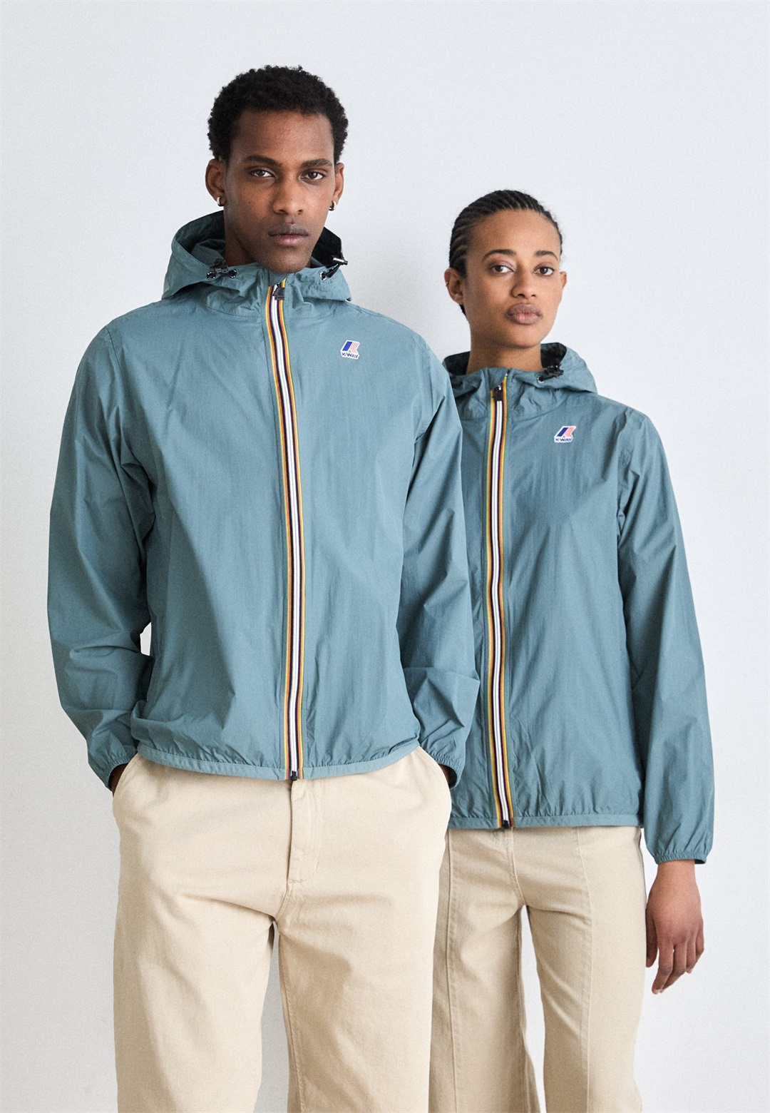 K-Way LE VRAI CLAUDE UNISEX - Leichte Jacke - green iron/petrol