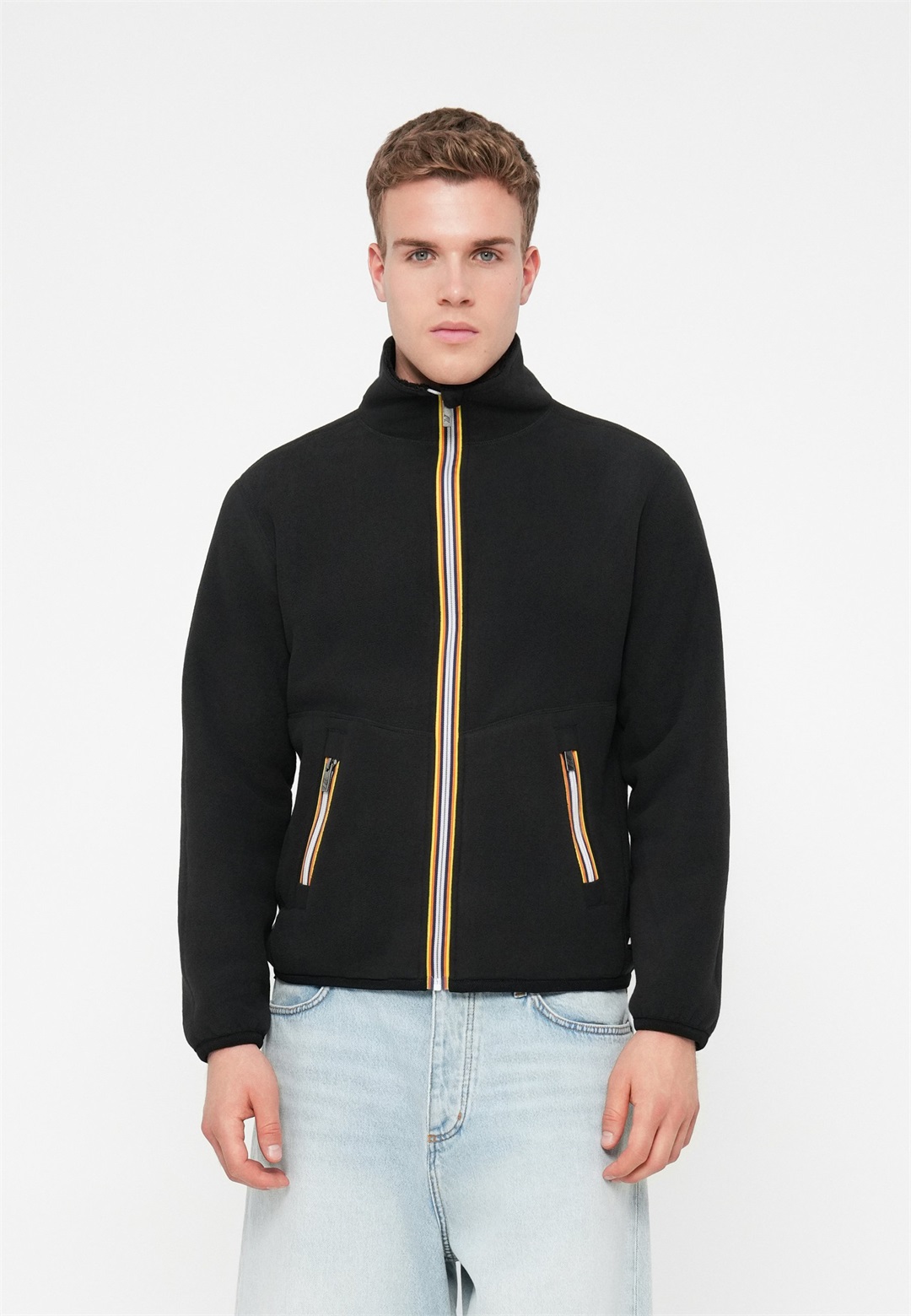 K-Way PASCAL SHERPA POLAR DOUBLE UNISEX - Fleecejacke - black pure/schwarz