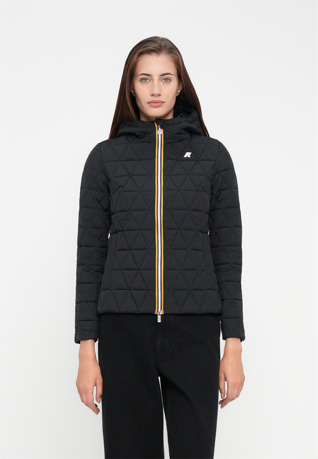 K-Way LIL DIAMOND QUILTED WARM - Winterjacke - black pure/schwarz