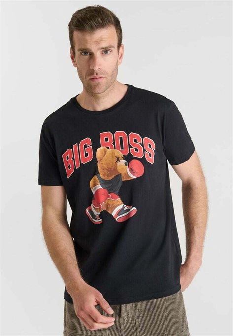 Le Temps Des Cerises BISHOP - T-Shirt print - noir/schwarz