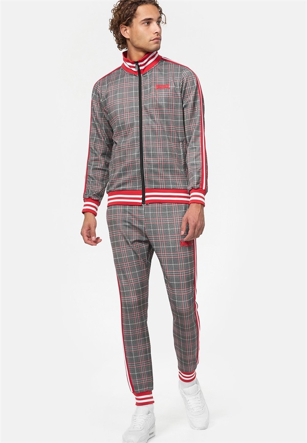 Lonsdale Trainingsanzug - white black red/hellrot
