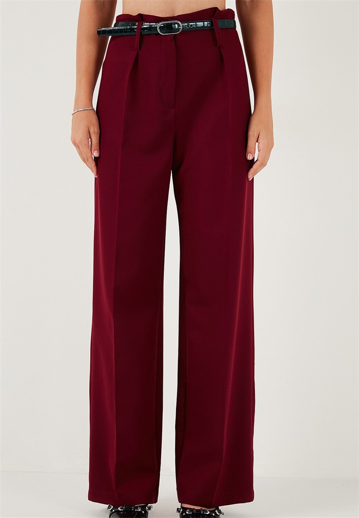 LELA REGULAR FIT - Stoffhose - bordeaux LELA REGULAR FIT - Stoffhose - bordeaux