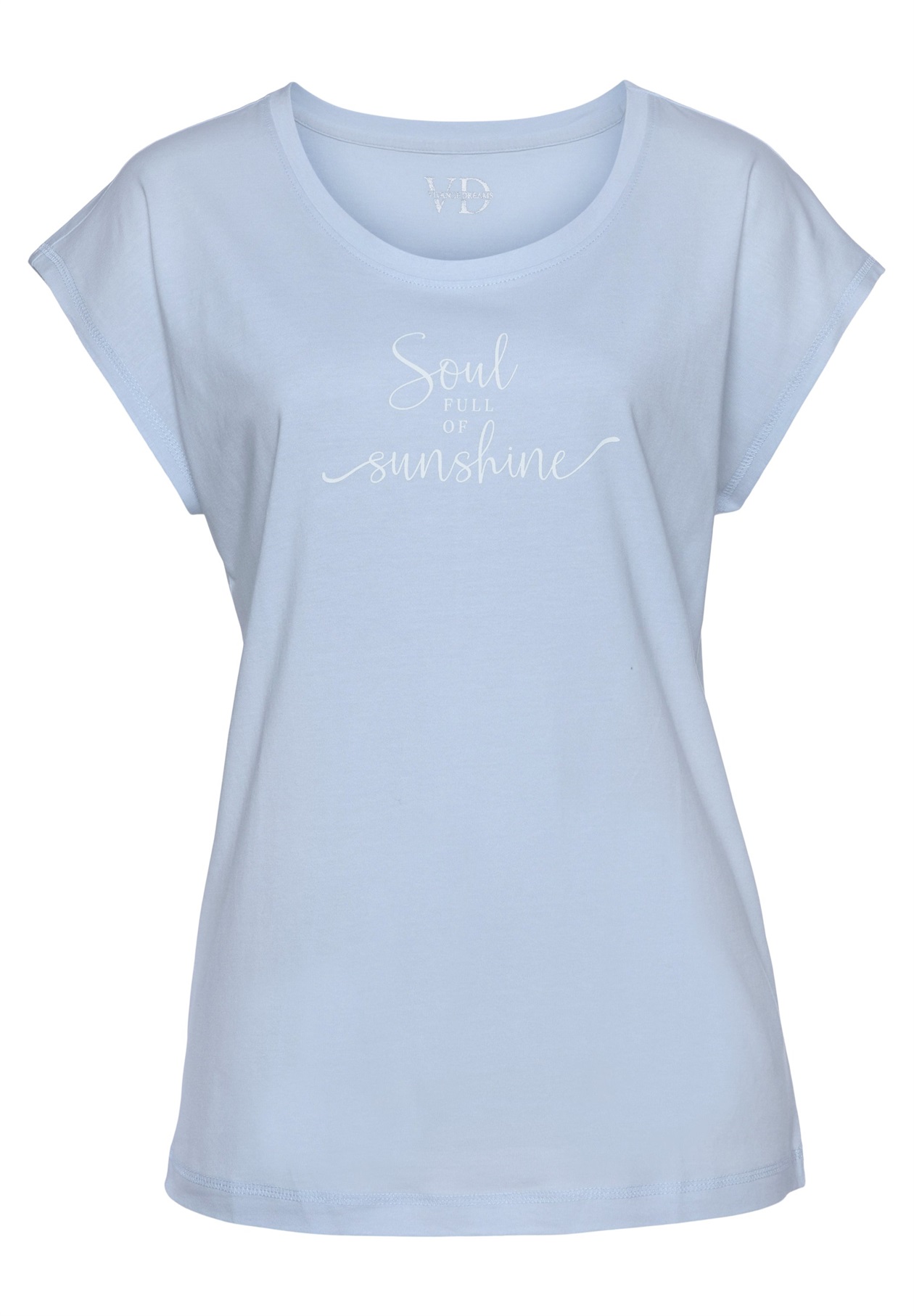 LASCANA T-Shirt print - hellblau