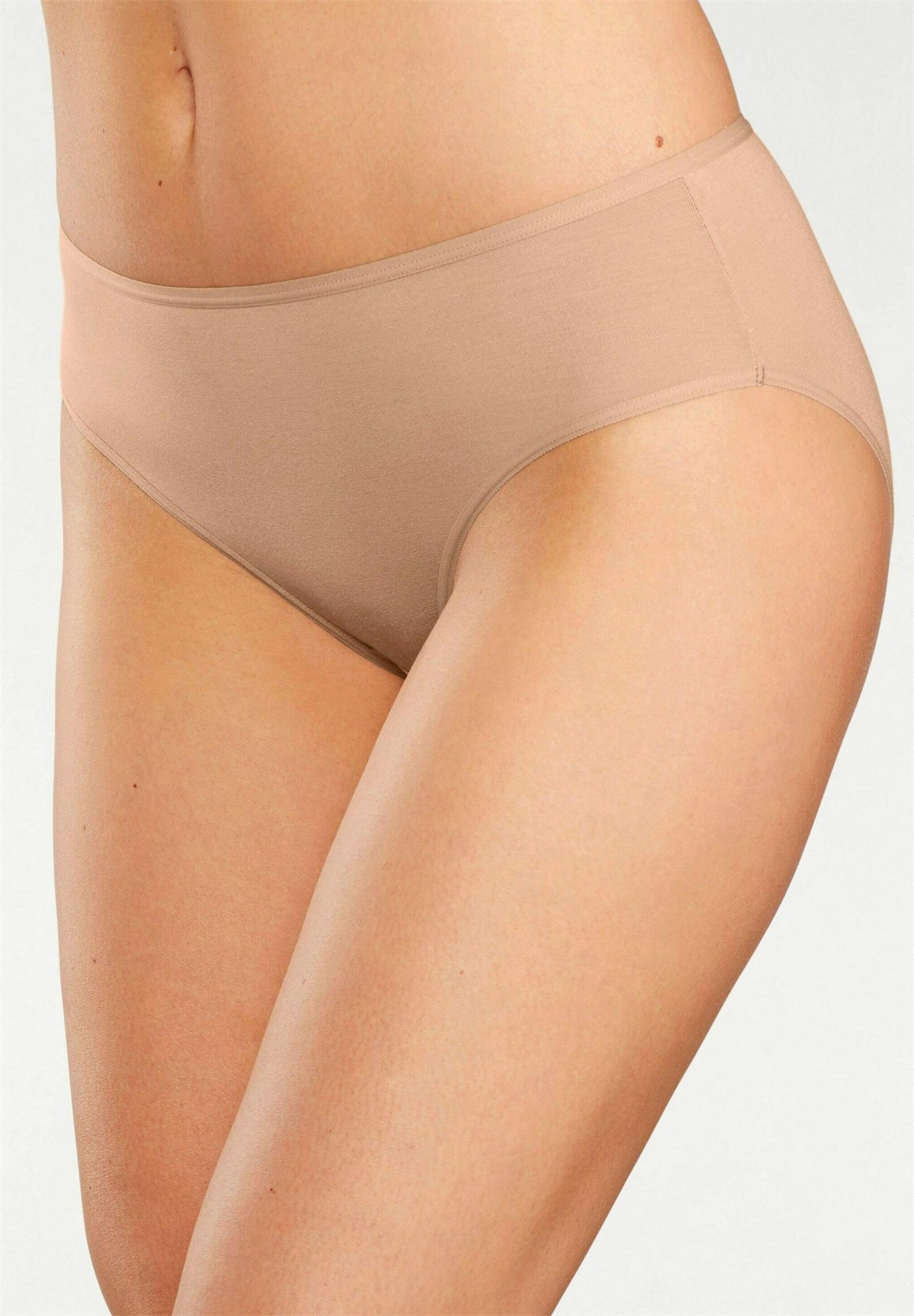 LASCANA 3 PACK - Panties - schwarz/weiß/beige/schwarz