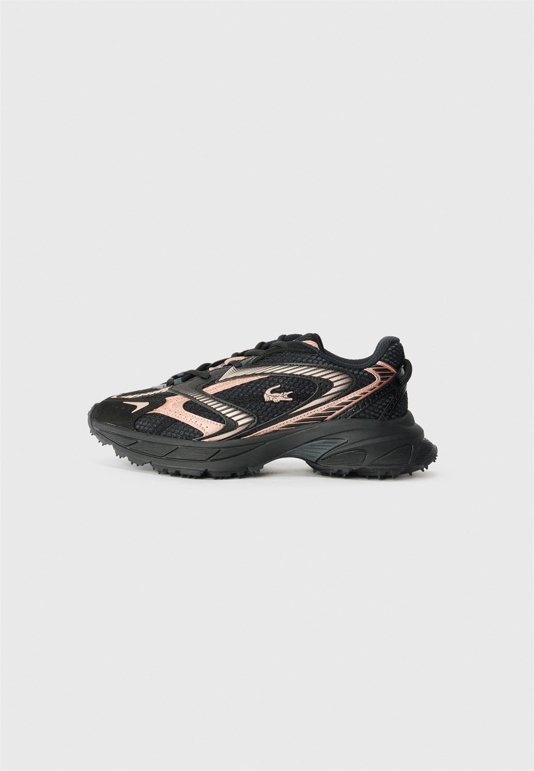 Lacoste L003 NEO SHOT 225 - Sneaker low - black/pink/schwarz