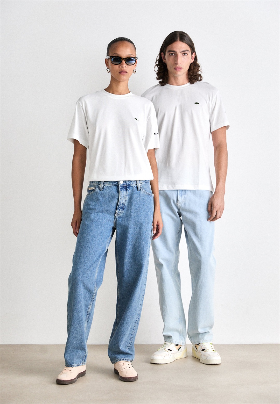 Lacoste UNISEX 3 PACK - T-Shirt basic - black/white/navy blue/dunkelblau