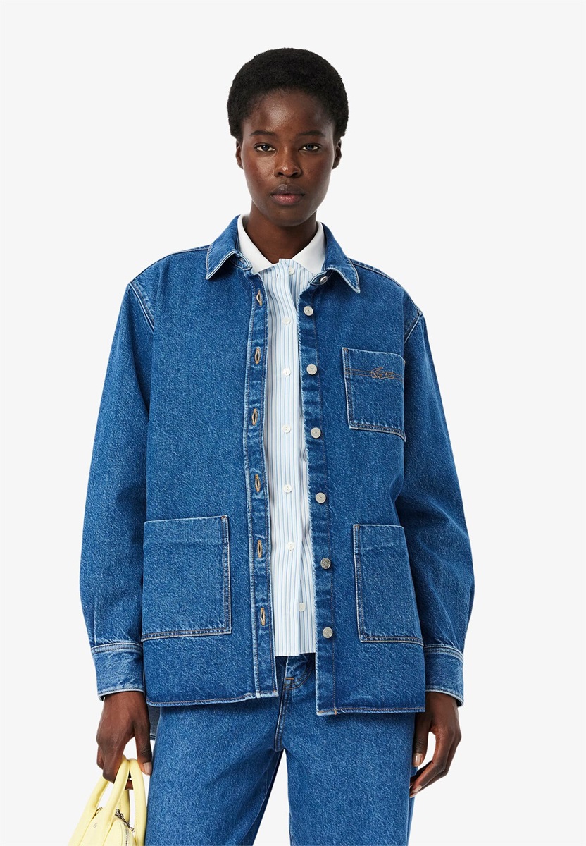 Lacoste Jeansjacke - medium blue/blau